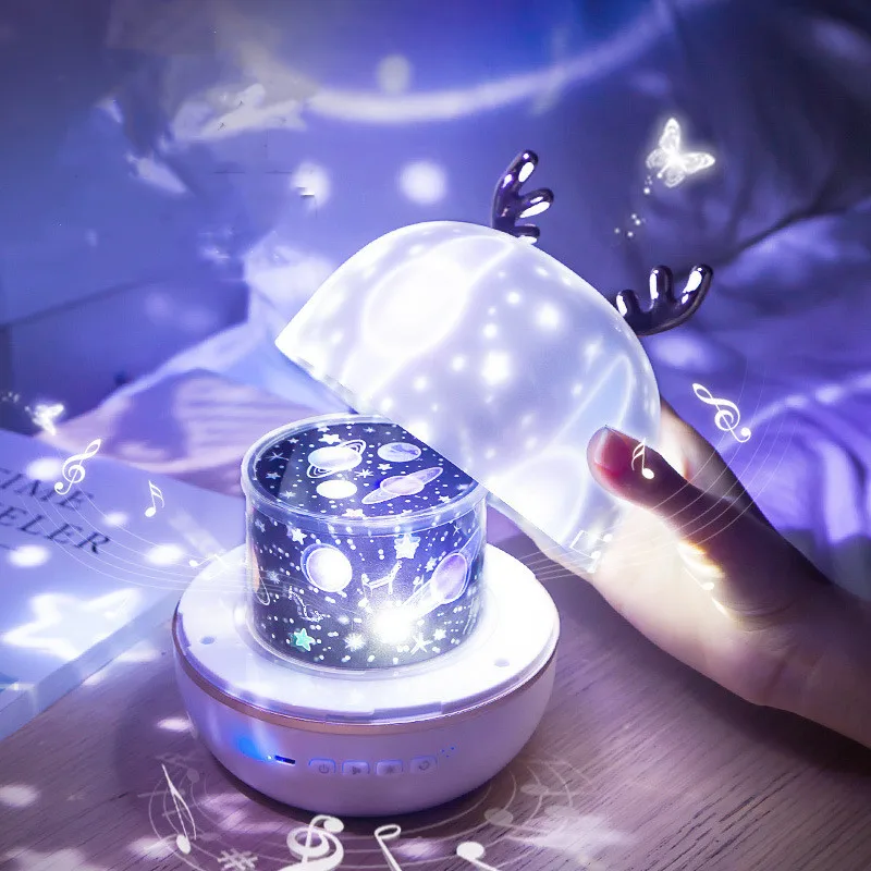Детский ночник с музыкальной шкатулкой BlueTooth динамик светодиодный светильник