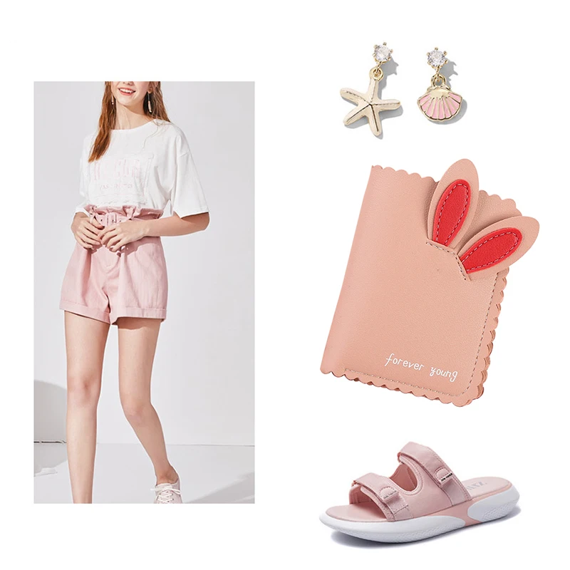 Женские кошельки персональное качество кроличьи уши короткий карман для монет