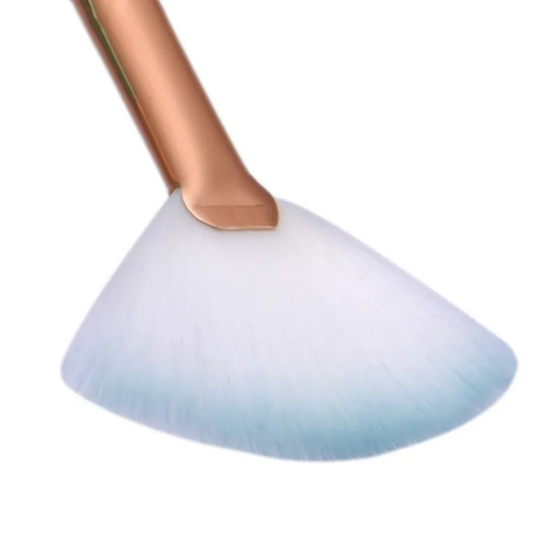 Soft Make Up Brushes 1Pcs Nylon Hair Fan Makeup Brush Blush Powder Foundation Tool Shape Cosmetics | Красота и здоровье