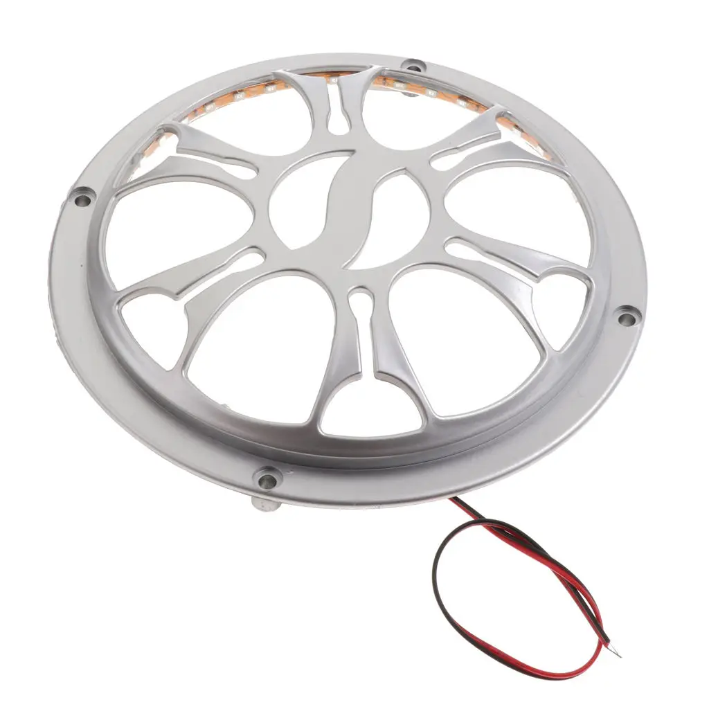 

Univeral Car Audio Parts Speaker Subwoofer Plastic Net Grill Cover Guard Sliver