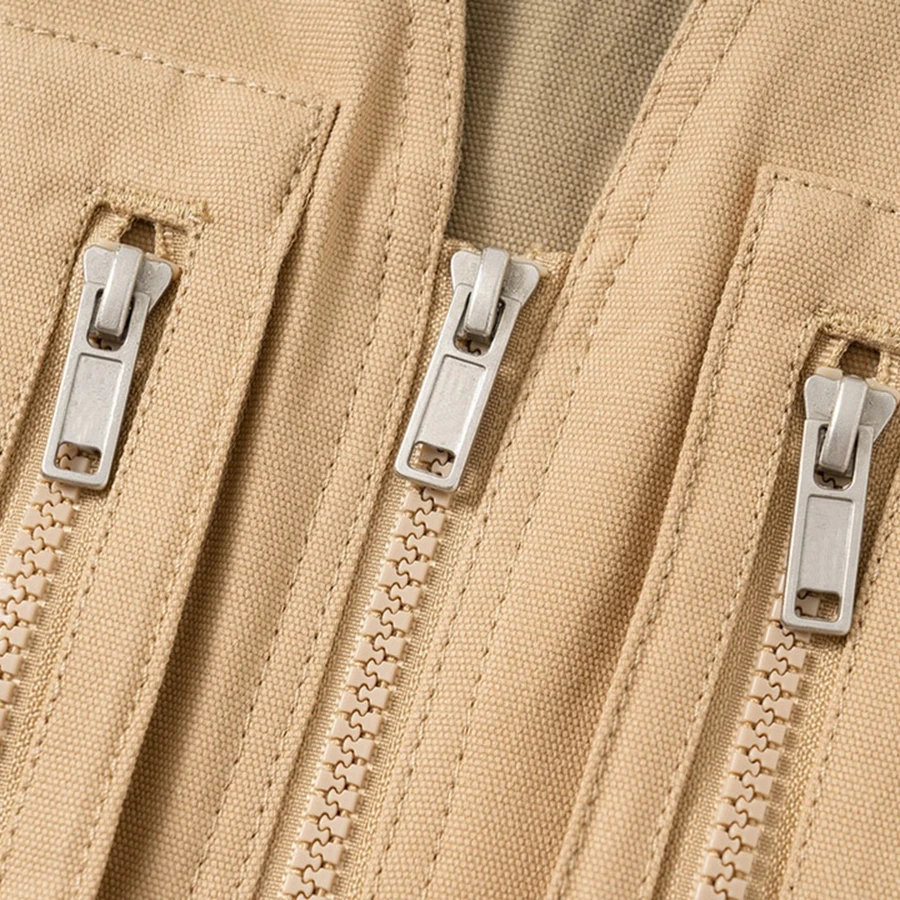 

2021 men's and women's vest vest casual multi-pocket tooling embroidery zipper decoration high street jacket high quality vest