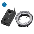 Светодиодный кольцевой светильник для микроскопа 144, осветительная лампа для стереомикроскопа, светодиодный круглый светильник для промышленного микроскопа, источник светильник для камеры