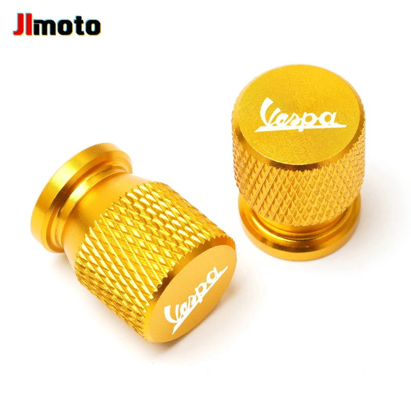 

Aluminum Tire Valve Air Port Cover Cap Motorcycle Accessories For Vespa Piaggio Beverly Scooter Primavera Piaggio GTS 300 Sprint