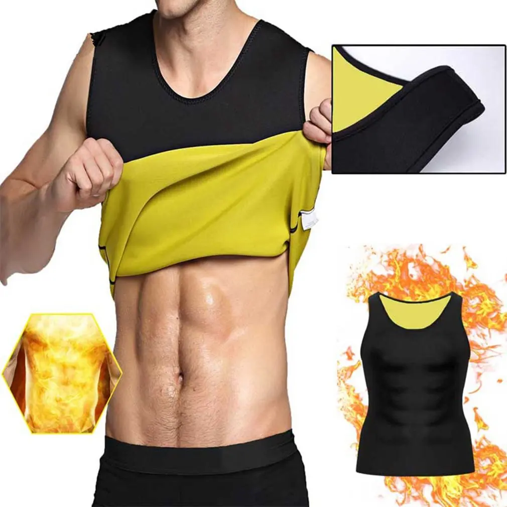 

Sleeveless Slimming Belt Belly Men Slimming Vest Body Shaper Abdomen Fat Burning Shaperwear Waist Sweat Corset Weight Loss