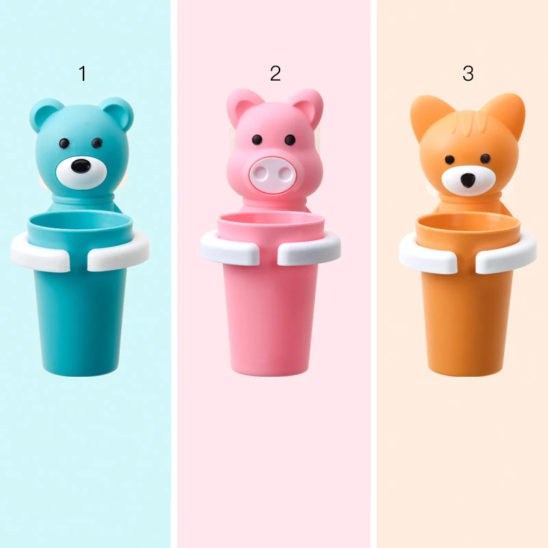 Милый детский держатель для зубной щетки с чашкой дома креативный крючок