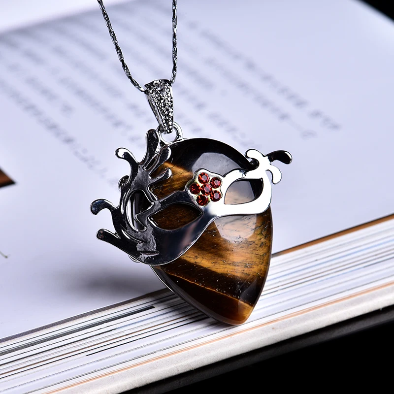 1 шт. кулон в виде маски аметиста из натурального кристалла ювелирные изделия