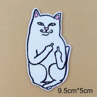 2pcs cat cartoon animal for clothes decorate embroidered diy dressing childrens clothes iron on patch