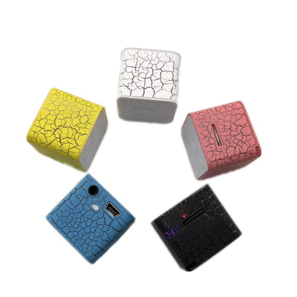 Портативный цветной светильник внешний звук mp3 плеер колонка мини аудио TF USB