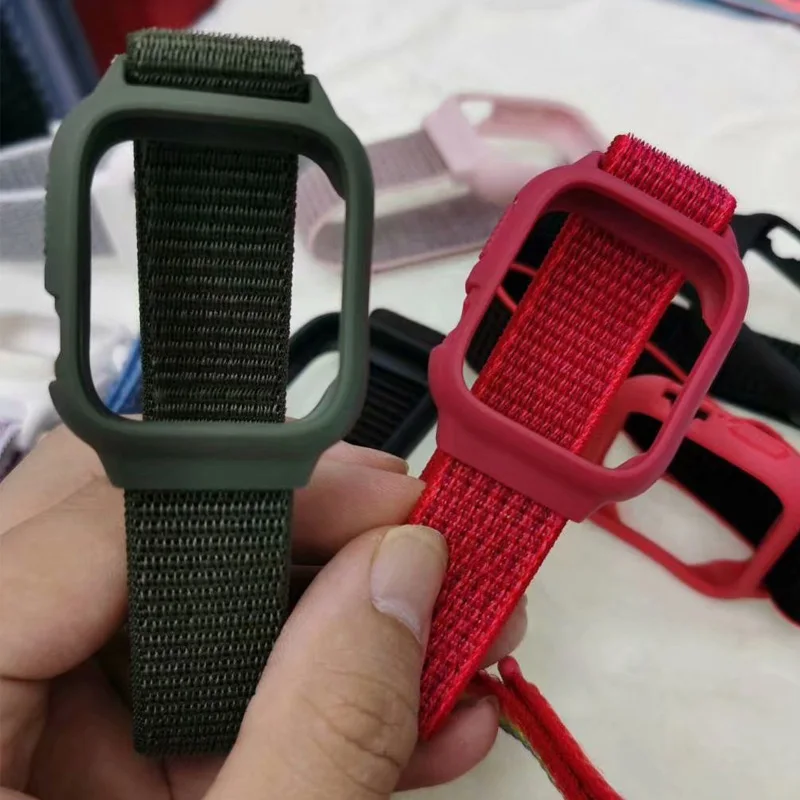 Спортивный бесшовный ремешок для наручных часов apple watch Series 5 4 3 2 1 ремень 44/40 мм 42 38