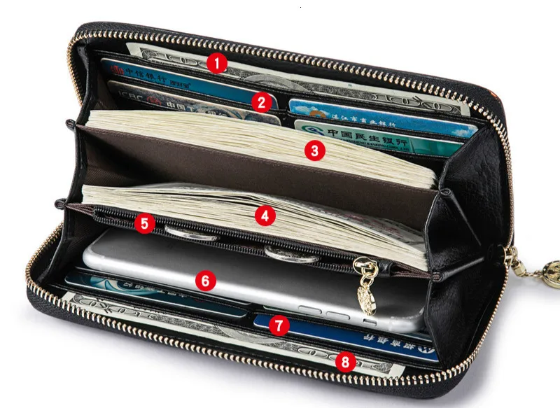 Женский кошелек из натуральной кожи 2019 роскошный бренд женские кошельки и
