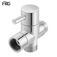 chrome brass 1278 t adapter 3 ways valve for bathroom shower head diverter bath toilet bidet sprayer dls homeful