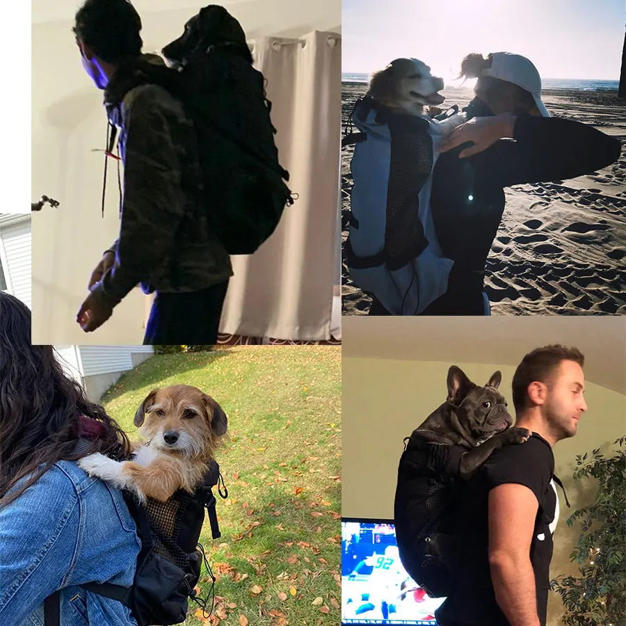 Дышащая Сумка переноска для собак больших золотистый ретривер рюкзак с