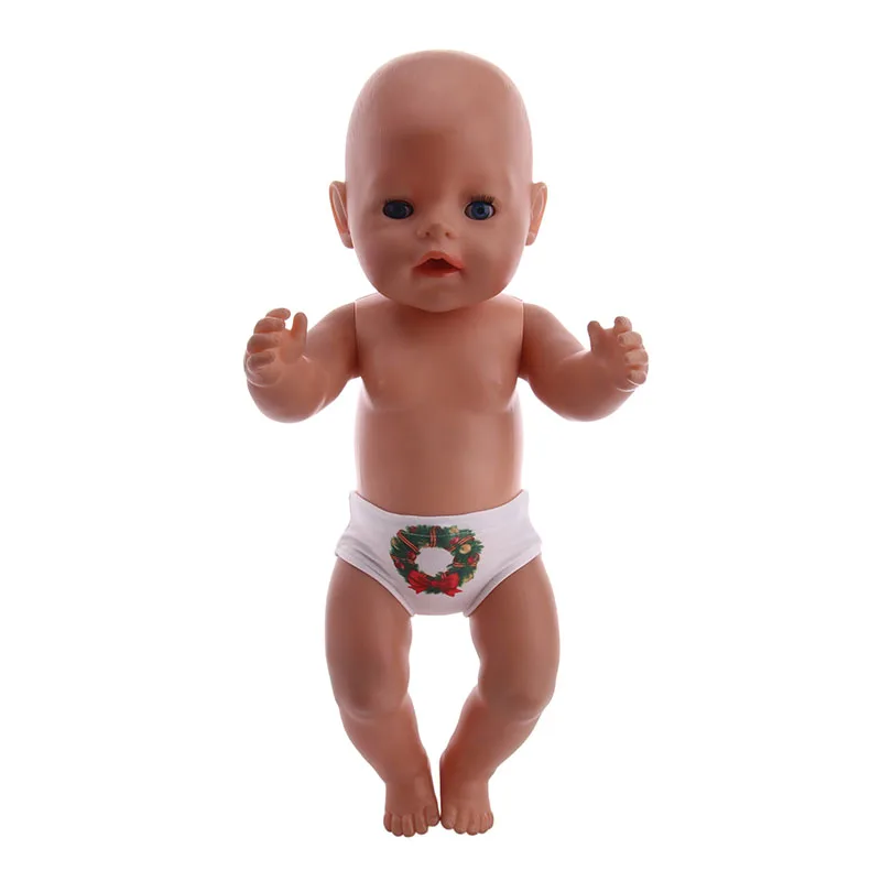 Doll  Clothes Cute Panties for 18 Inch Americian&43cm  Born  Boy Baby Doll Daily Underwear Various images - 6