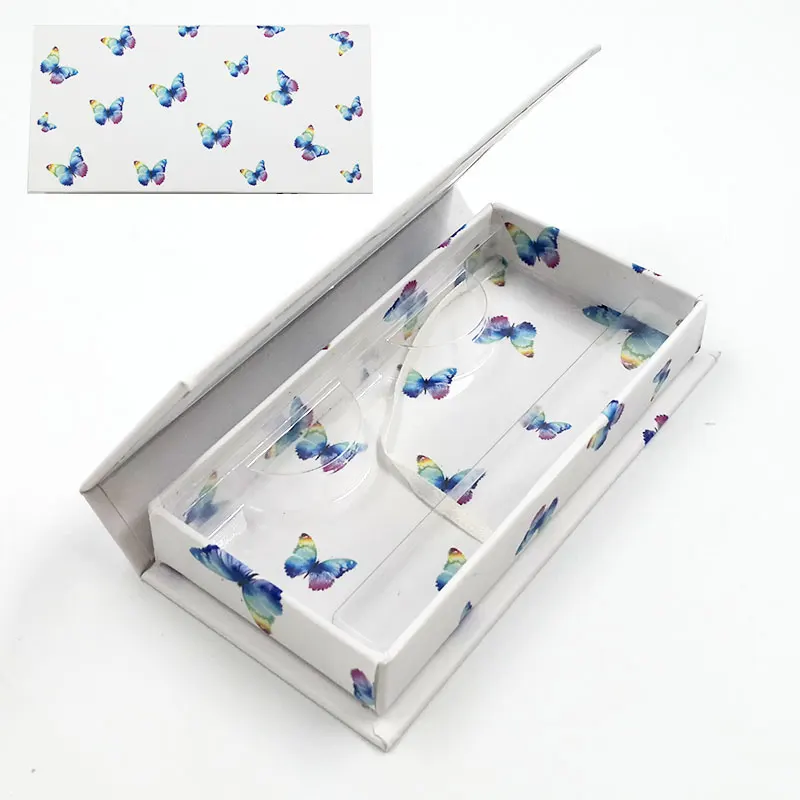 

Wholesale Eyelash Packaging Box Lash Boxes Package Custom Rectangle Butterfly Magnetic Holder Cosmetic Storag Case Vendors