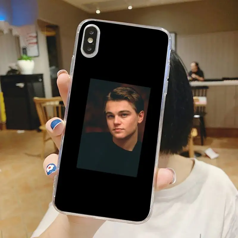 

Leonardo DiCaprio American actor Phone Case Transparent for iPhone 6 7 8 11 12 s mini pro X XS XR MAX Plus