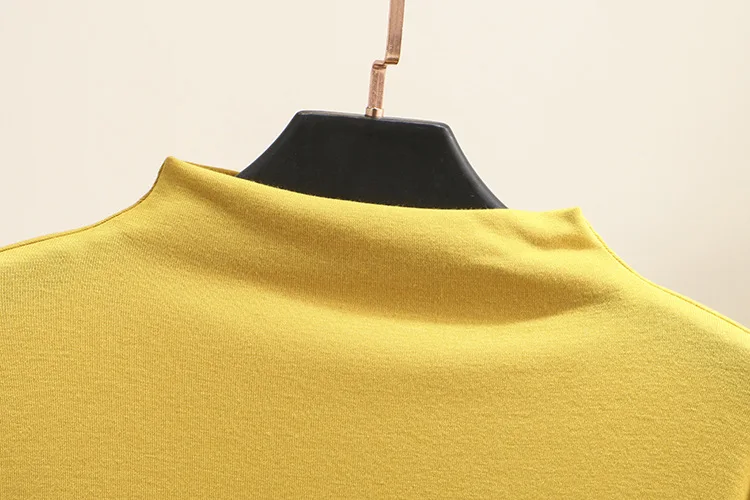 Женская Весенняя футболка женские вязаные топы однотонная майка с высоким