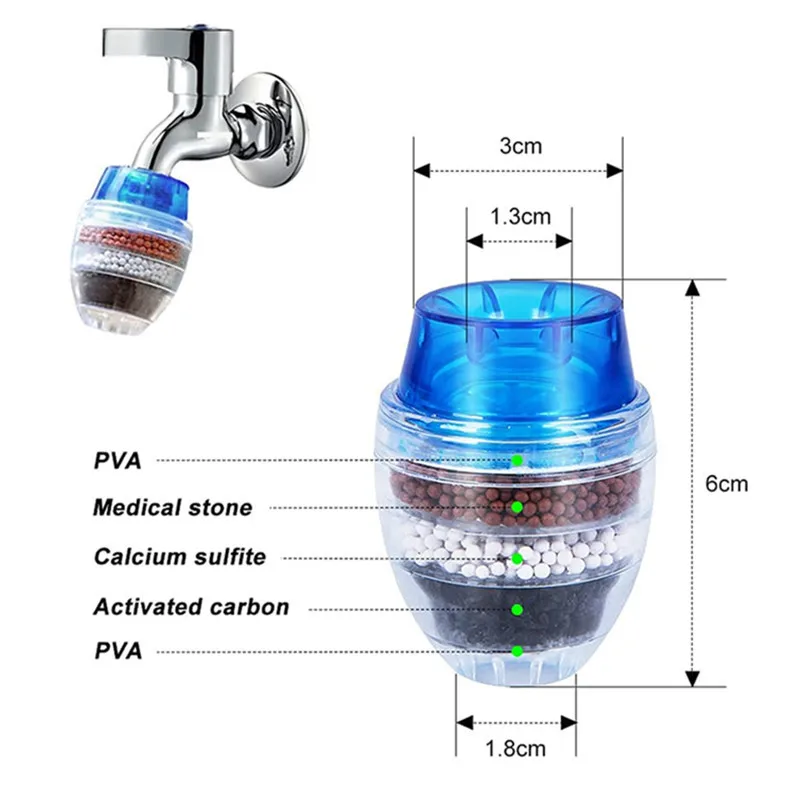 Фильтр для воды на кран фильтр кухни и ванной из активированного угля удаление