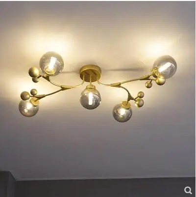 Роскошный романтический потолочный светильник в скандинавском стиле для