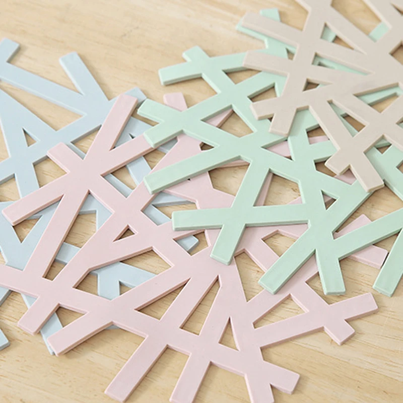 Креативный полый коврик для еды теплоизоляционный Рождественская