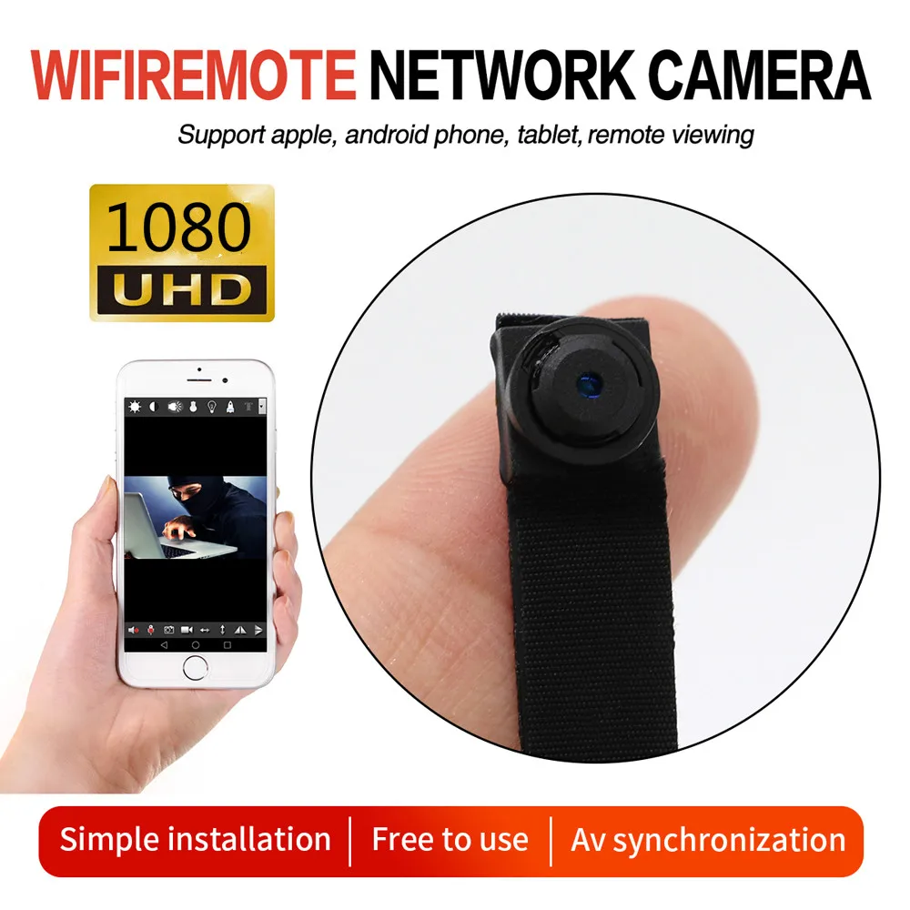 

HD DIY Portable WiFi IP Mini Camera P2P Wireless Micro Webcam Camcorder Video Recorder Night Vision Remote View support128g