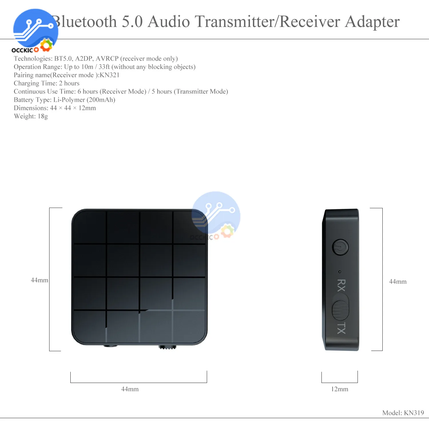 2 в 1 Bluetooth 5 0 аудио приемник передатчик адаптер AUX RCA 3 мм разъем беспроводной RX TX