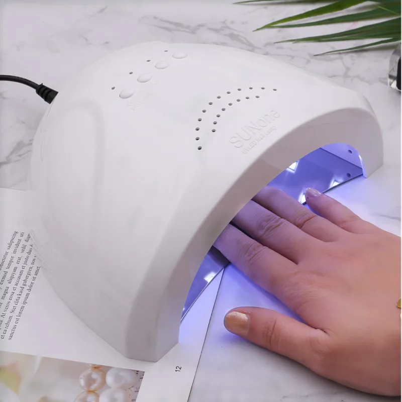 Лампа УФ/LED профессиональная для сушки гель лака сушилка с автоматическим