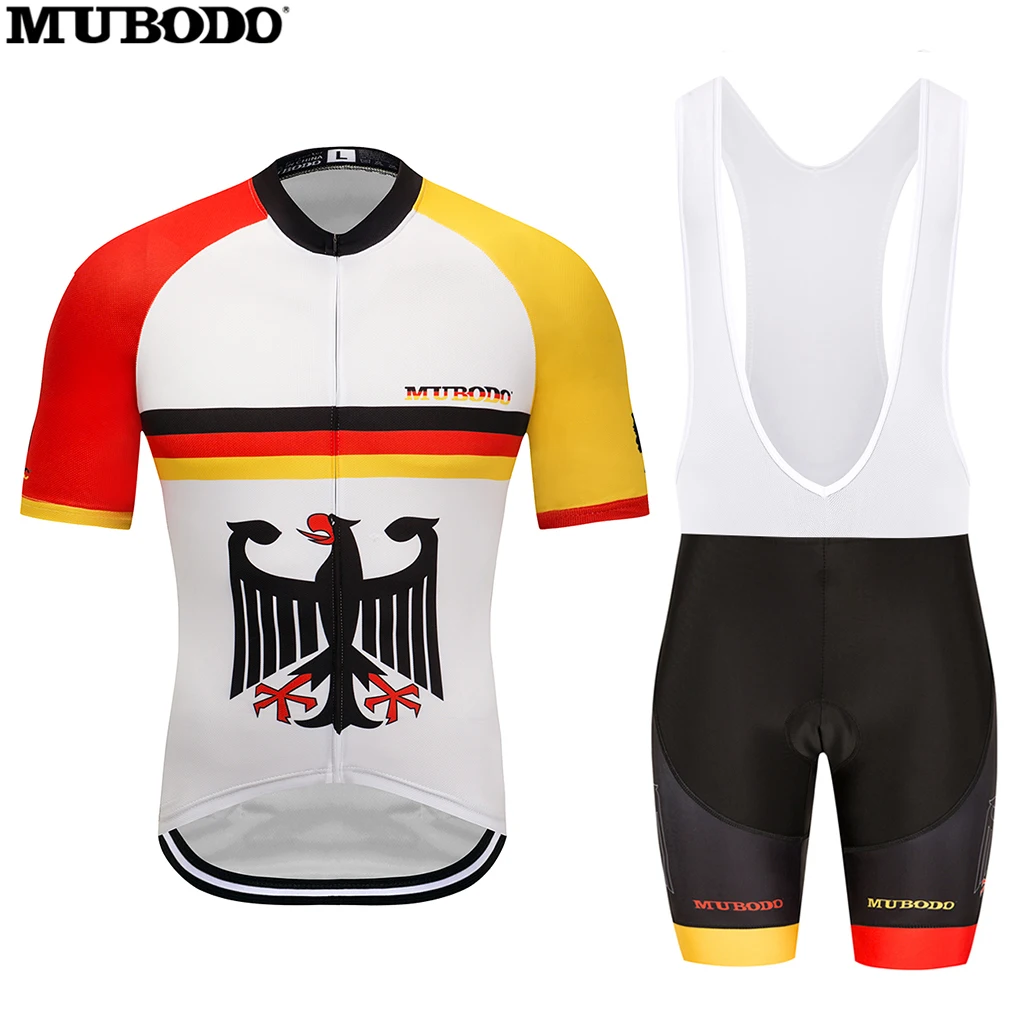 

2020MUBODO cycling jersey bike shorts vestito Ropa Ciclismo mens di estate PRO Maillot bicicletta Pantaloni abbigliamento
