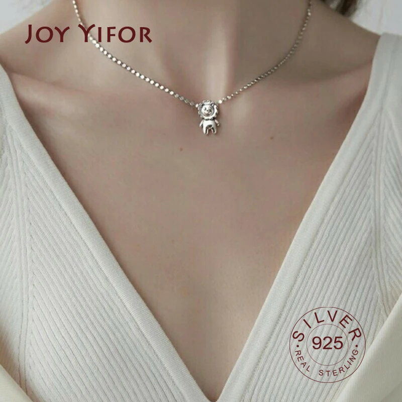 С милыми геометрическими Лев Форма колье ожерелье с подвеской для женщин