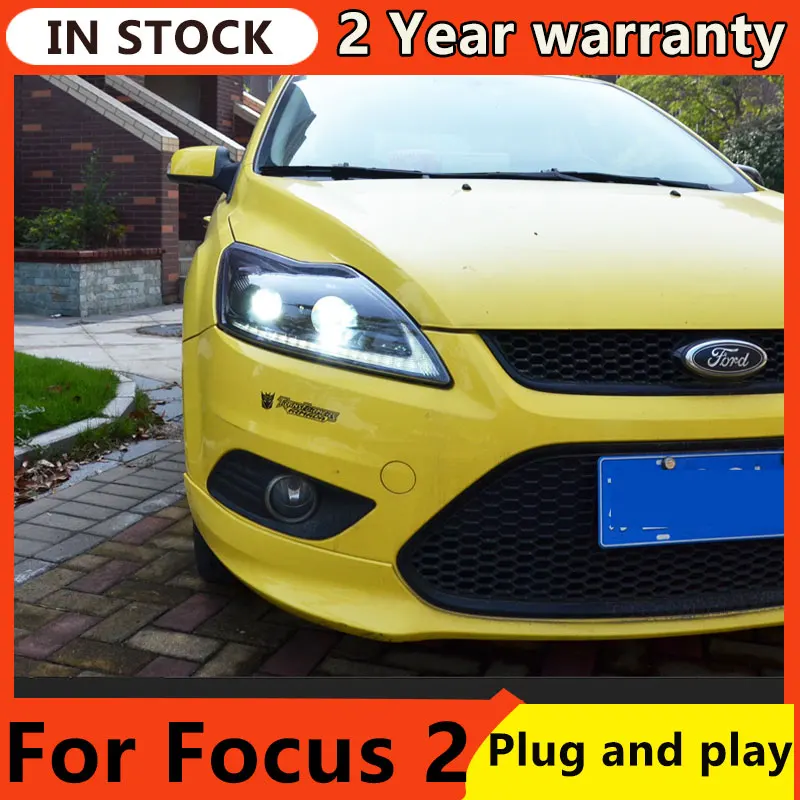 

Car Styling for Ford Focus Headlights 2009-2011 Focus 2 LED Headlight Dynamic Signal Led Drl Hid Bi Xenon Auto Accessories
