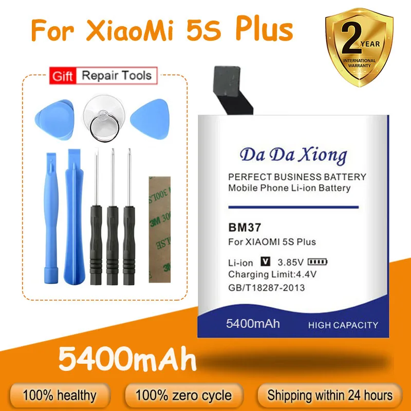 

Бесплатная доставка 5400mAh BM37 мобильный телефон для Xiaomi Mi 5S Plus аккумулятор Mi5s + Инструменты