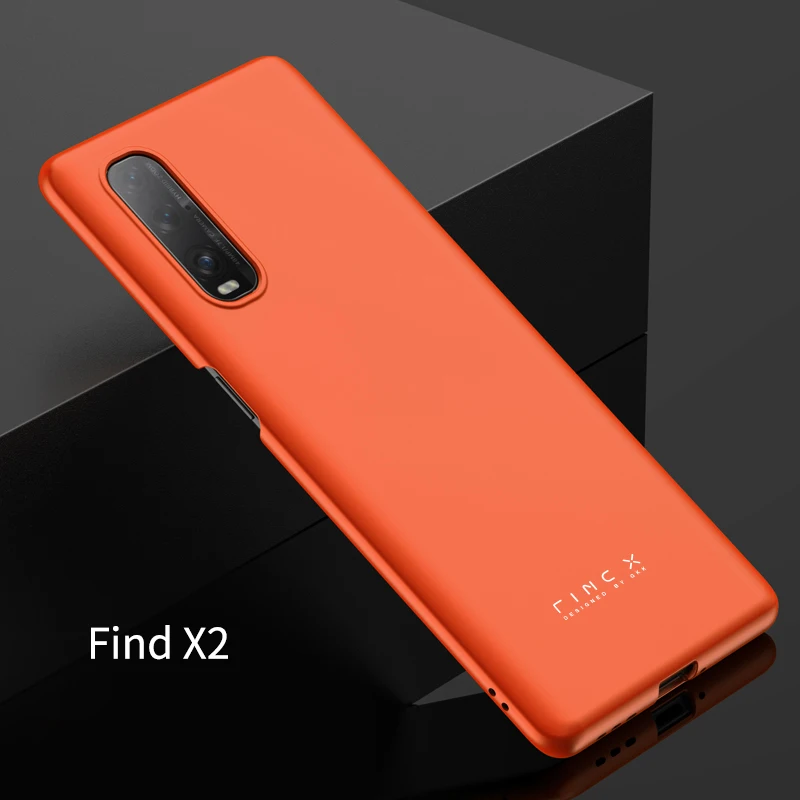 Тонкий чехол для телефона OPPO Find X2 Pro матовый корпус жесткий противоударный из