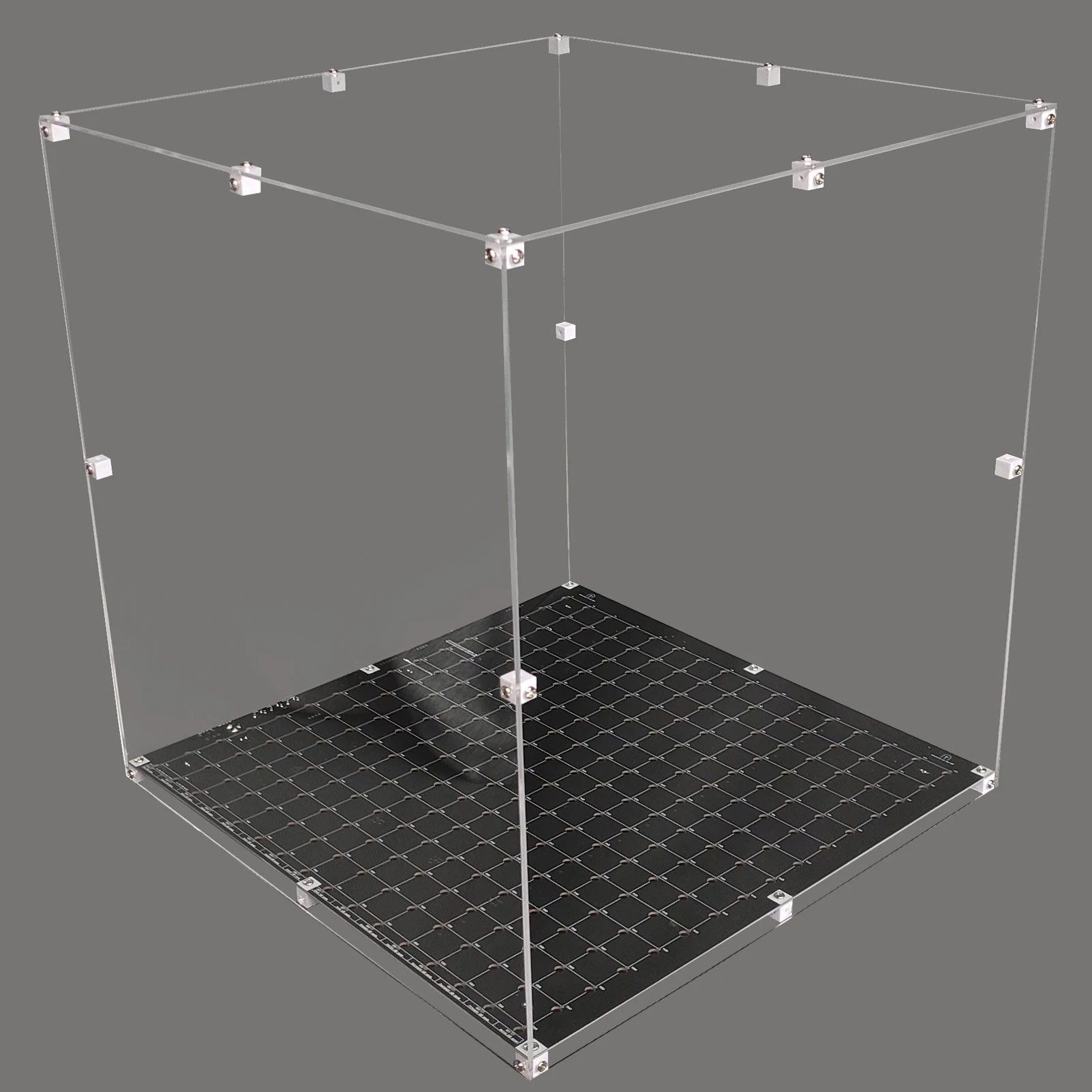 للبيع ICubeSmart 16x16x16 LED مكعب شفاف أكريليك ، حجم 38x37.5x42 سنتيمتر ، مناسبة فقط ل ICubeSmart 3D16 سلسلة مكعب.