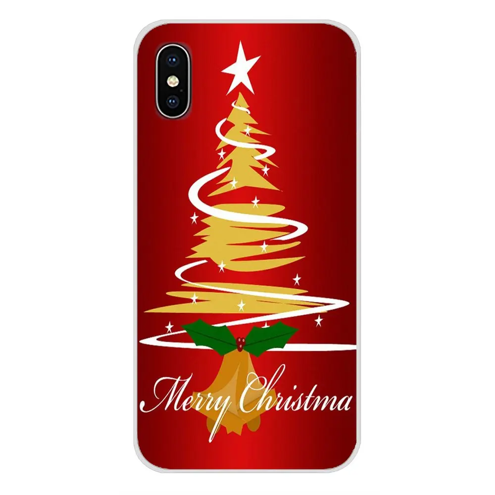 Phone Shell Covers Accessories Merry Christmas Pattern For Apple iPhone X XR XS 11Pro MAX 4S 5S 5C SE 6S 7 8 Plus ipod touch 5 6 | Мобильные
