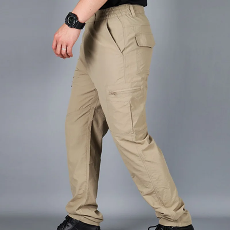 

Men's cotton casual stretch pants straight trousers plus size business clothing XBK Size 35-44