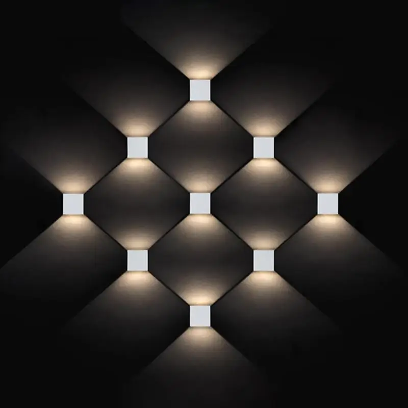 2 шт. 7 Вт современный простой светодиодный прикроватный настенный светильник