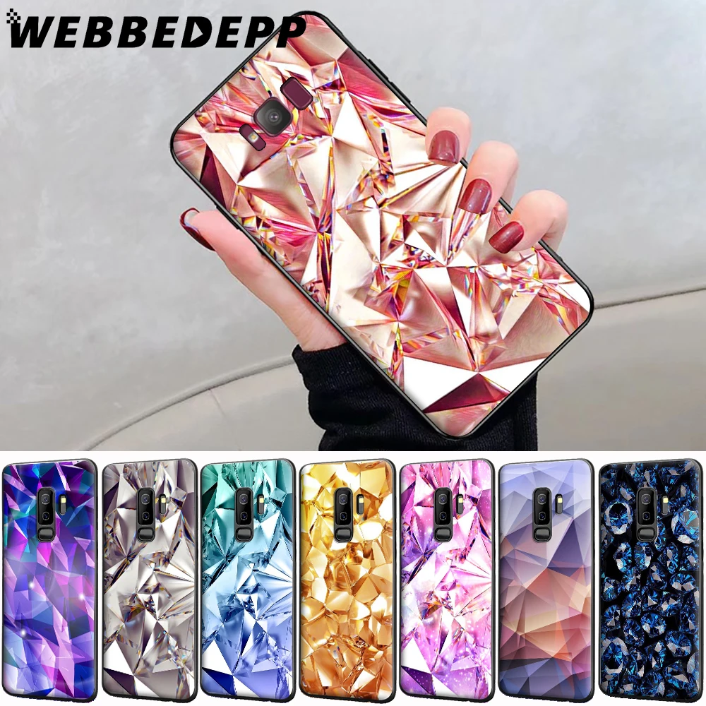 С кристалалми и стразами мягкий чехол для samsung Galaxy S6 S7 край S8 S9 S10 Note 8 9 10 плюс S10e A10S
