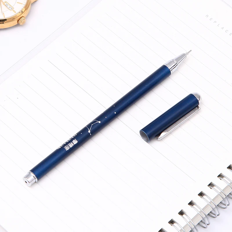 Гелевая ручка 0 5 мм созвездие парная металлическая тяжелая на ощупь для подписи