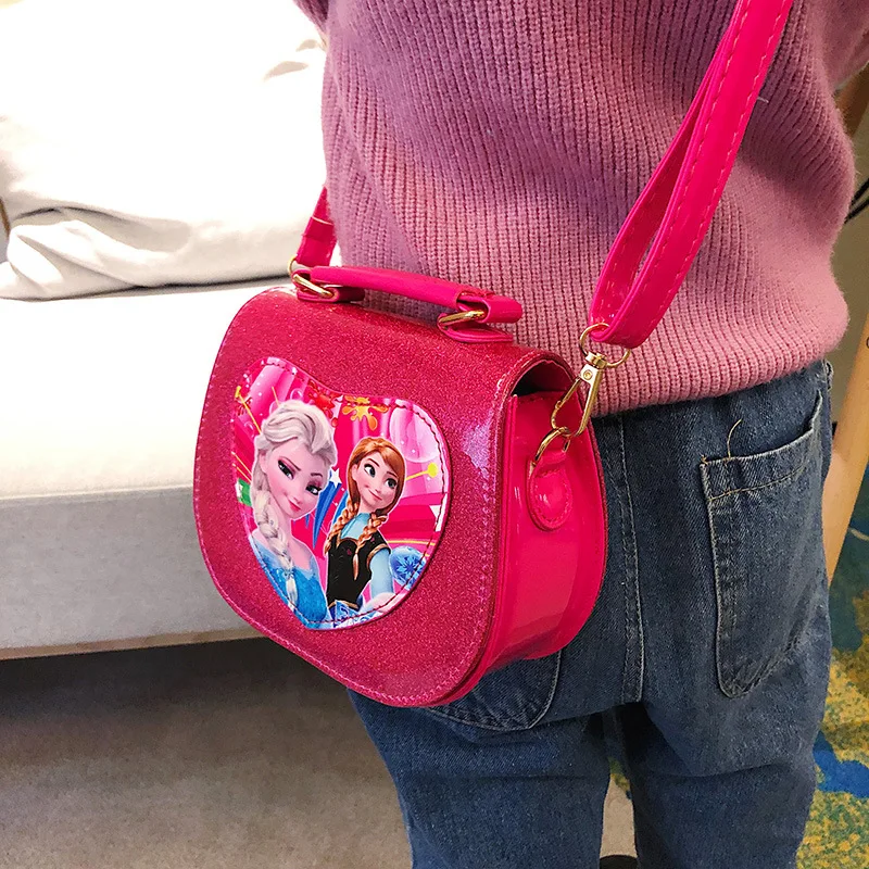 

Disney cartoon princess children cute portable coin purse girl fashion one-shoulder messenger travel accessory bag