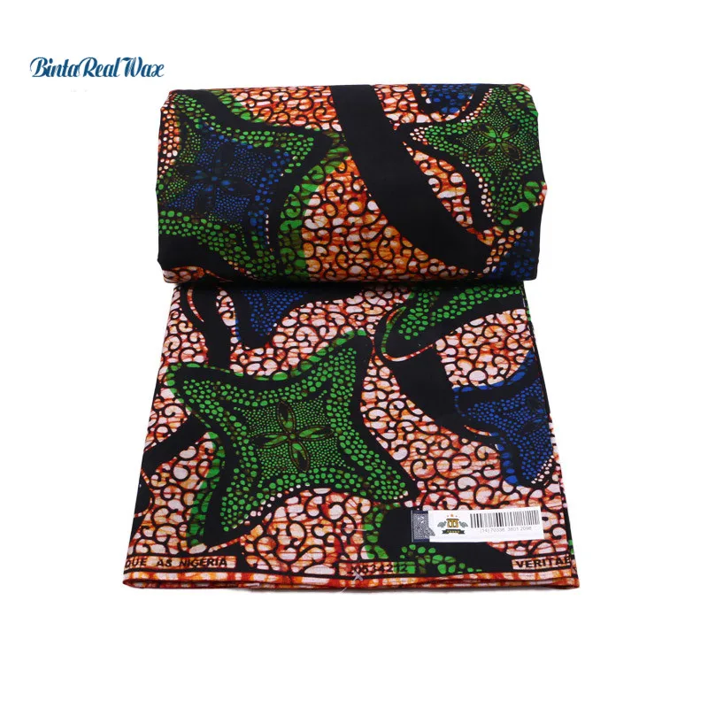 Хорошее качество настоящая африканская ткань Настоящая Африканская с восковой