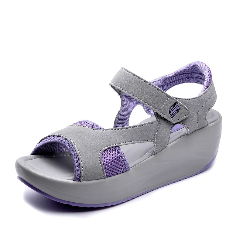 

Summer wedge shoes woman 2021 new fashion mesh breathable hook loop sandal women new platform casual shoes women sneakers