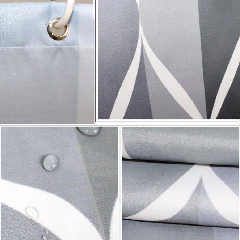 Скандинавские минималистичные полосатые водонепроницаемые занавески для душа