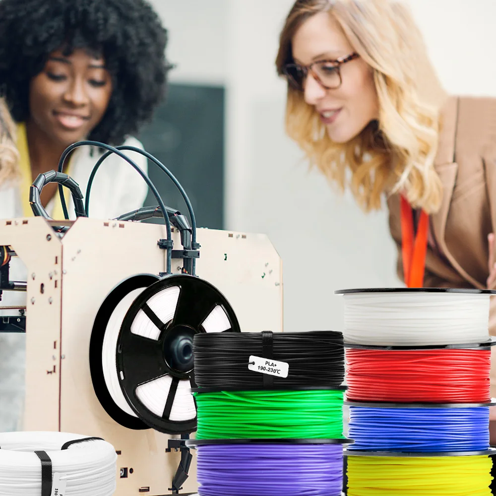 

PLA Plastic 3D Printer Filament Spool Reusable 1KG 1.75MM Refills Bendable Non-toxic Fastship Gift Printer Handles Pen DIY