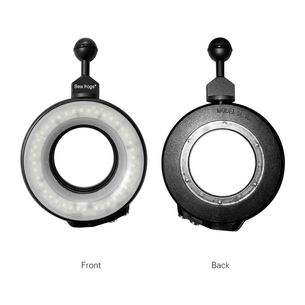 Водонепроницаемая светодиодная Кольцевая вспышка для видеокамеры лампа с