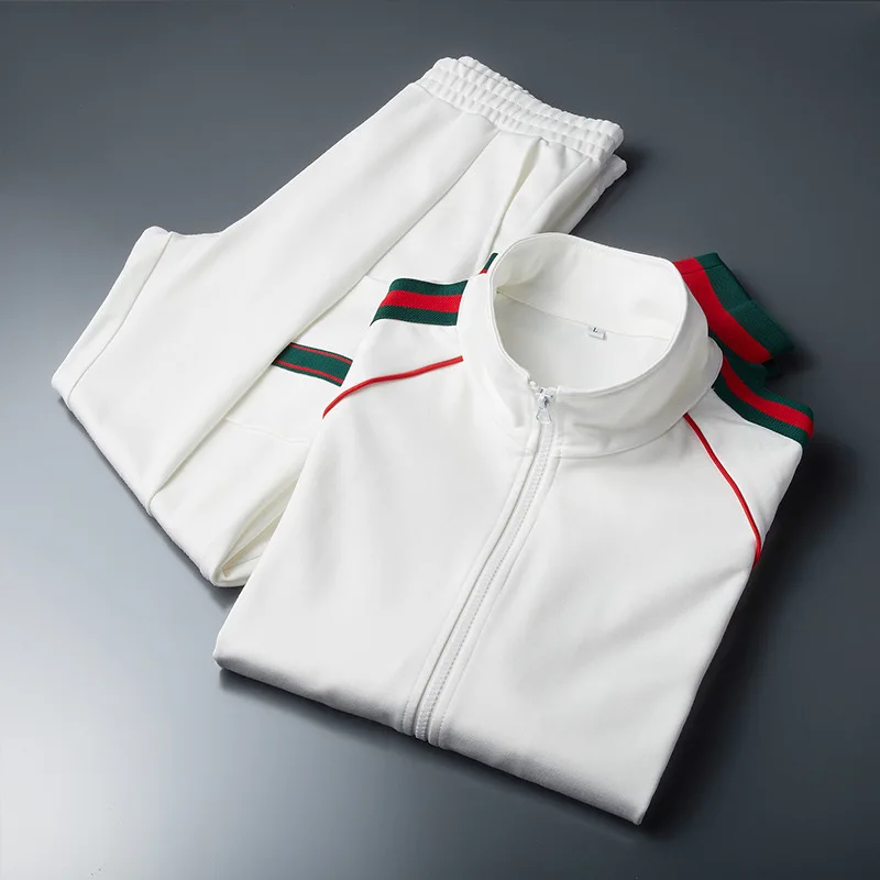 

Осенний однотонный Повседневный высококачественный мужской и женский свитер в том же стиле с воротником-стойкой мужской спортивный костюм...