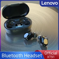 original lenovo fone bluetooth earbuds sport game wireless headphone twss hifi stereo earphones waterproof bass headset hd call