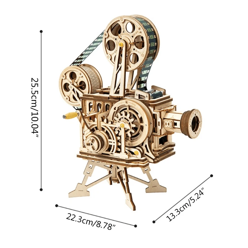 

Wooden Puzzle Toy Mechanical Vitascope Early Educational Jigsaw for Children