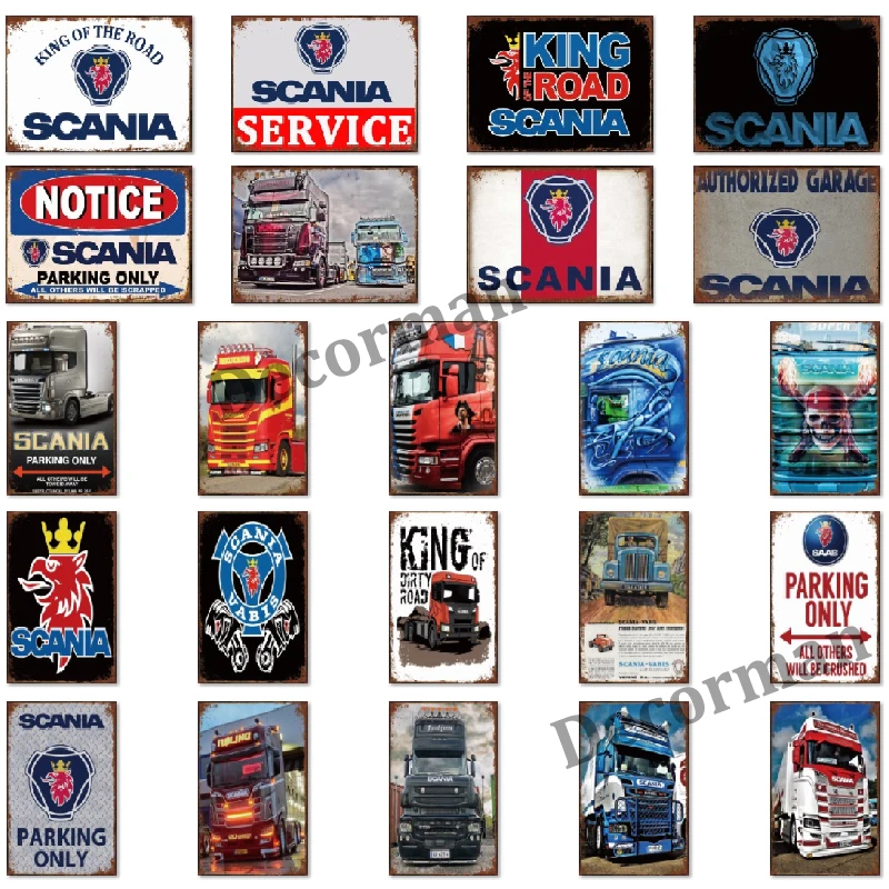 [Mike86] металлическая вывеска винтаж настенные постеры грузовик железная живопись