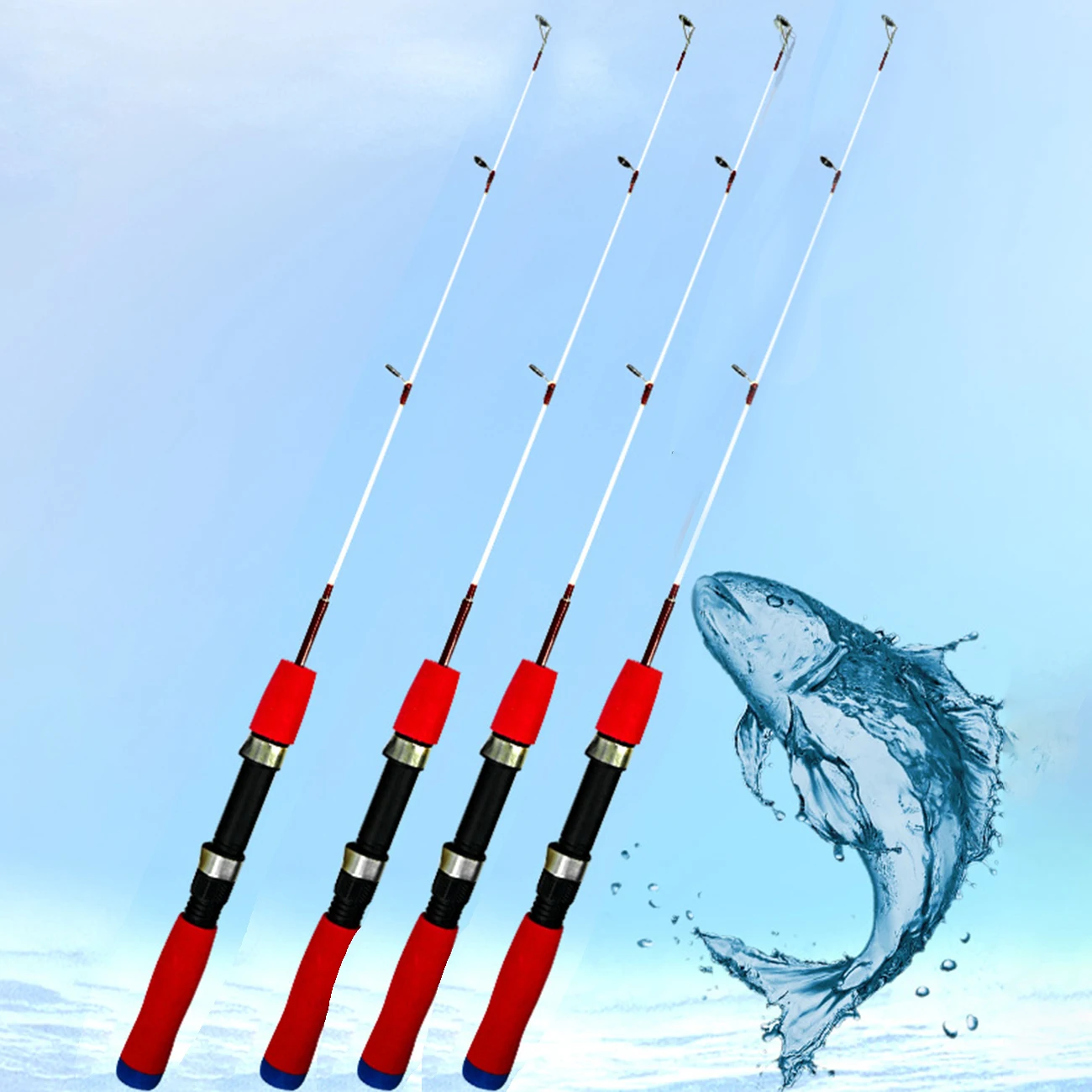 

1Pc Winter Shrimp Ice Fishing Rod Ultralight Portable Winter Fishing Rod Spinning Casting Ice Winter Mini Fishing Pole Tackle