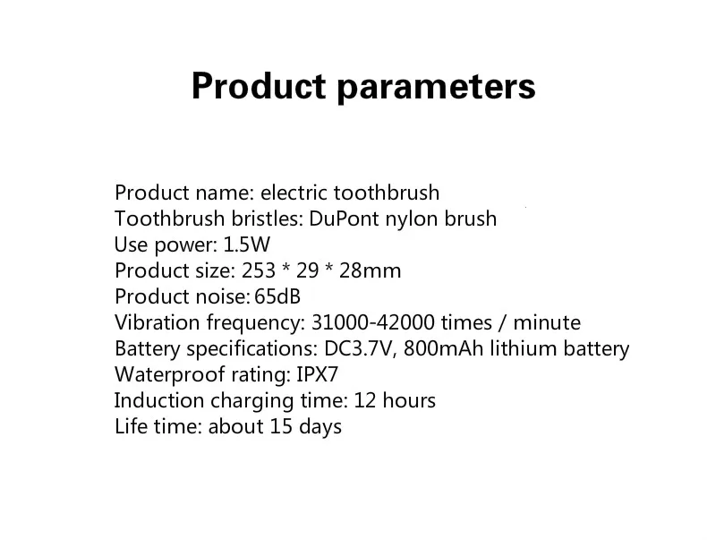 

Electric Toothbrush Ultrasonic Adult Couple Wireless Induction Charging Type Men And Women Soft Fur Waterproof Toothbrush