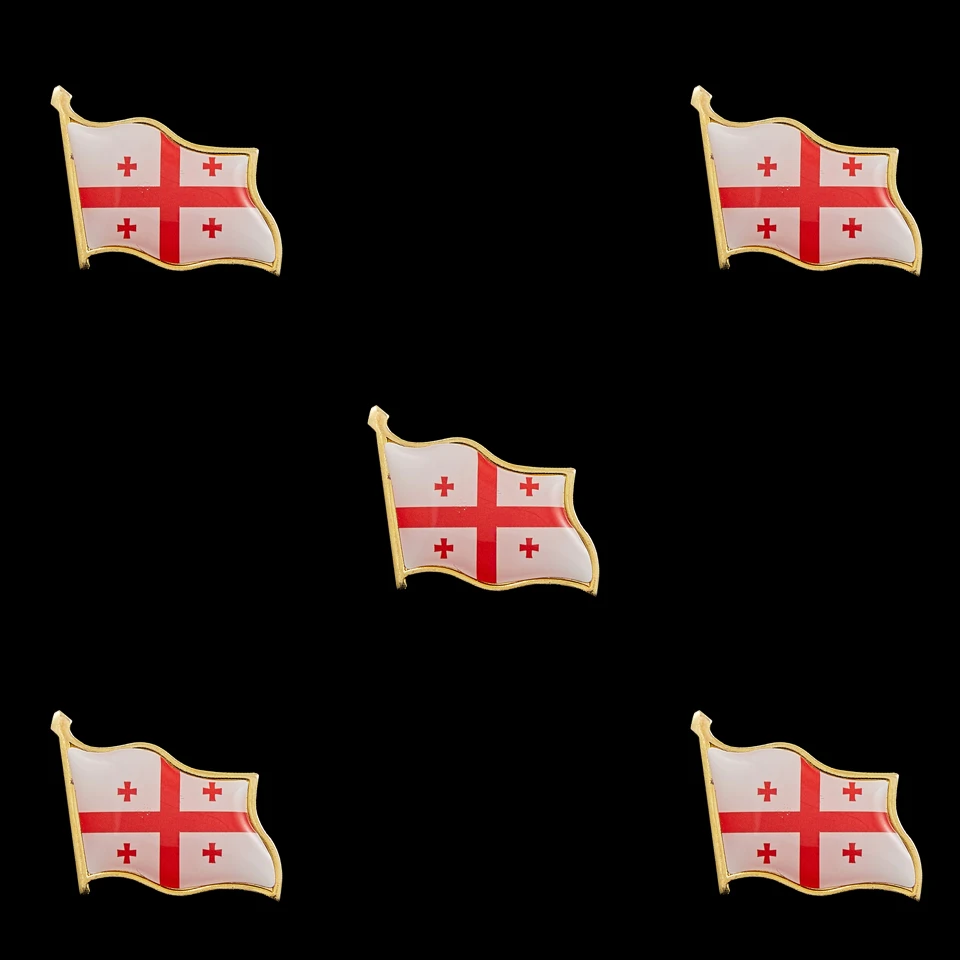 

Pack of 5PCS Georgia Enamel Lapel Pins and Brooches for Men Fashion Wedding